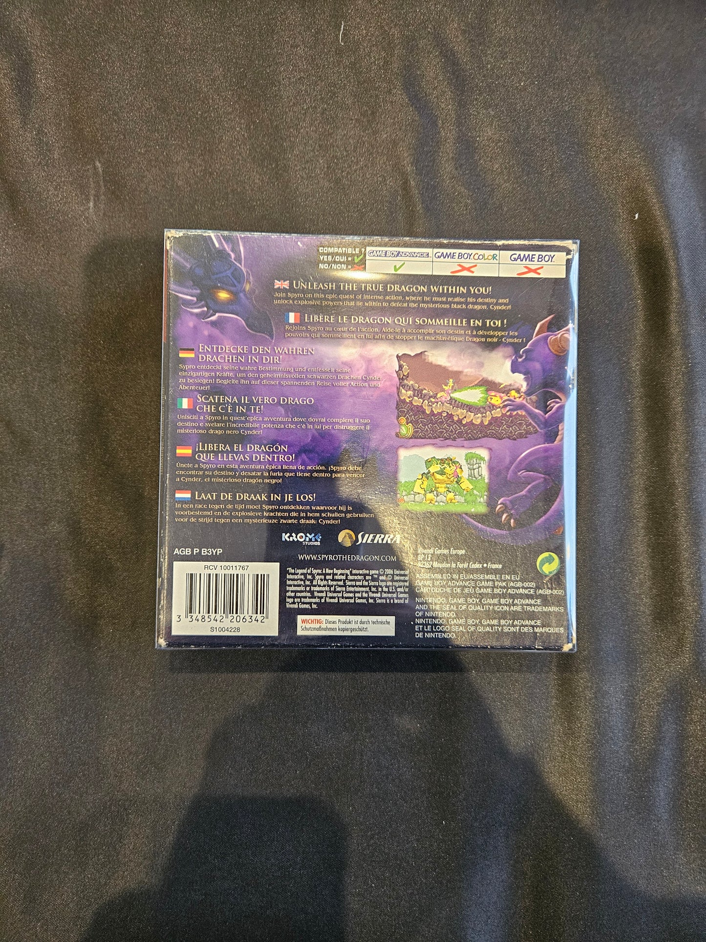 GBA BOXED SPYRO A NEW BEGINNING GAME
