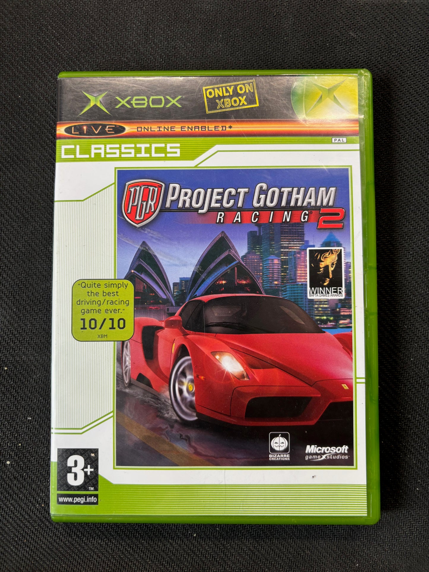Project Gotham Racing 2 Classic Xbox game with Manual
