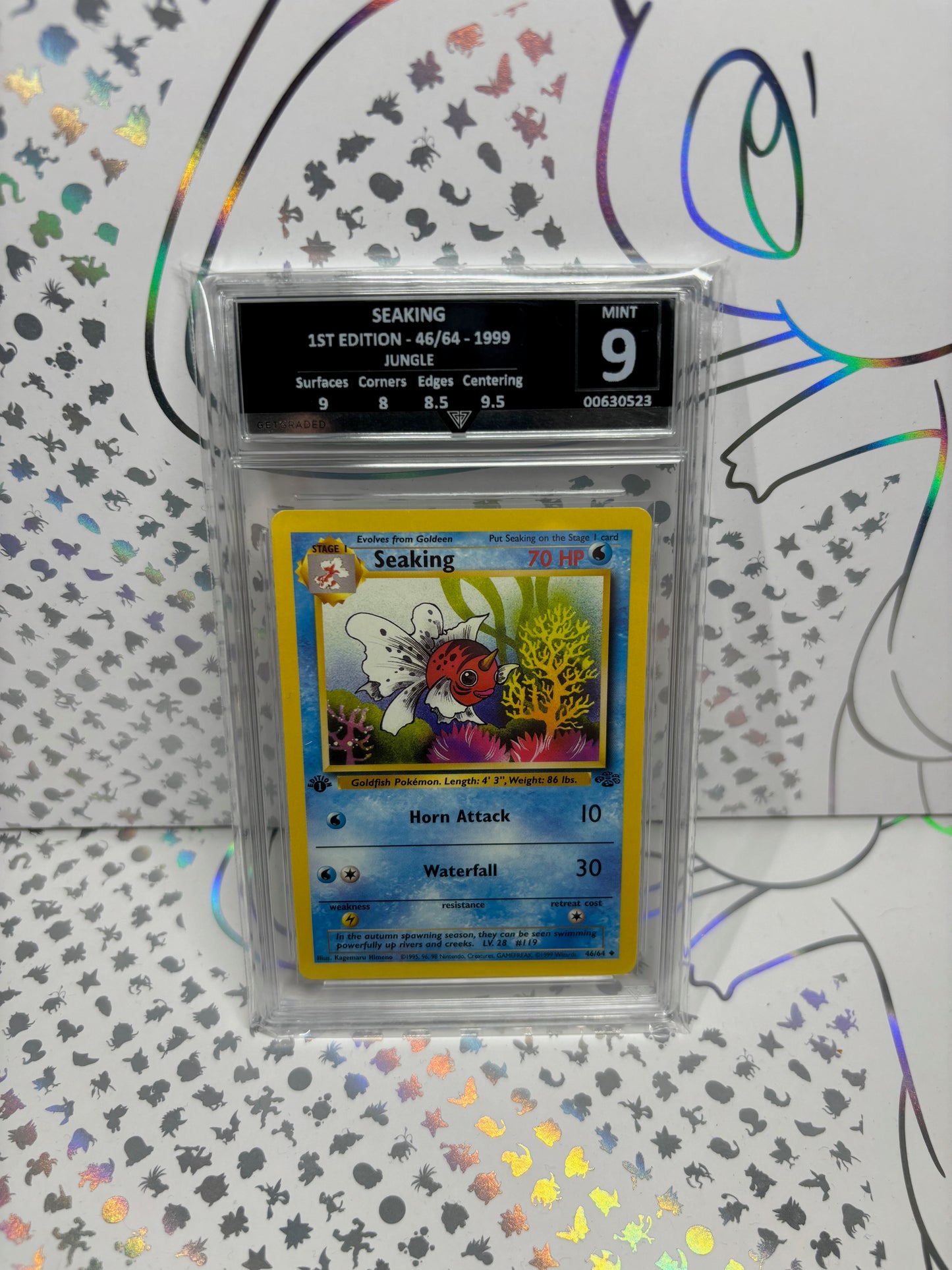 SEAKING 1ST EDITION 46/64 1999 JUNGLE Get Graded 9 Mint