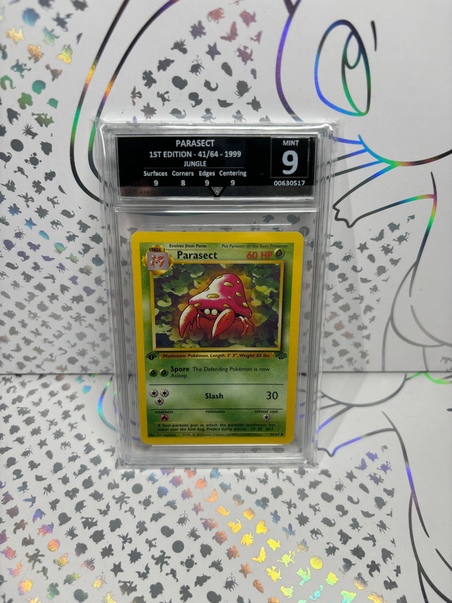 PARASECT 1ST EDITION 41/64 1999 JUNGLE Get Graded 9 Mint