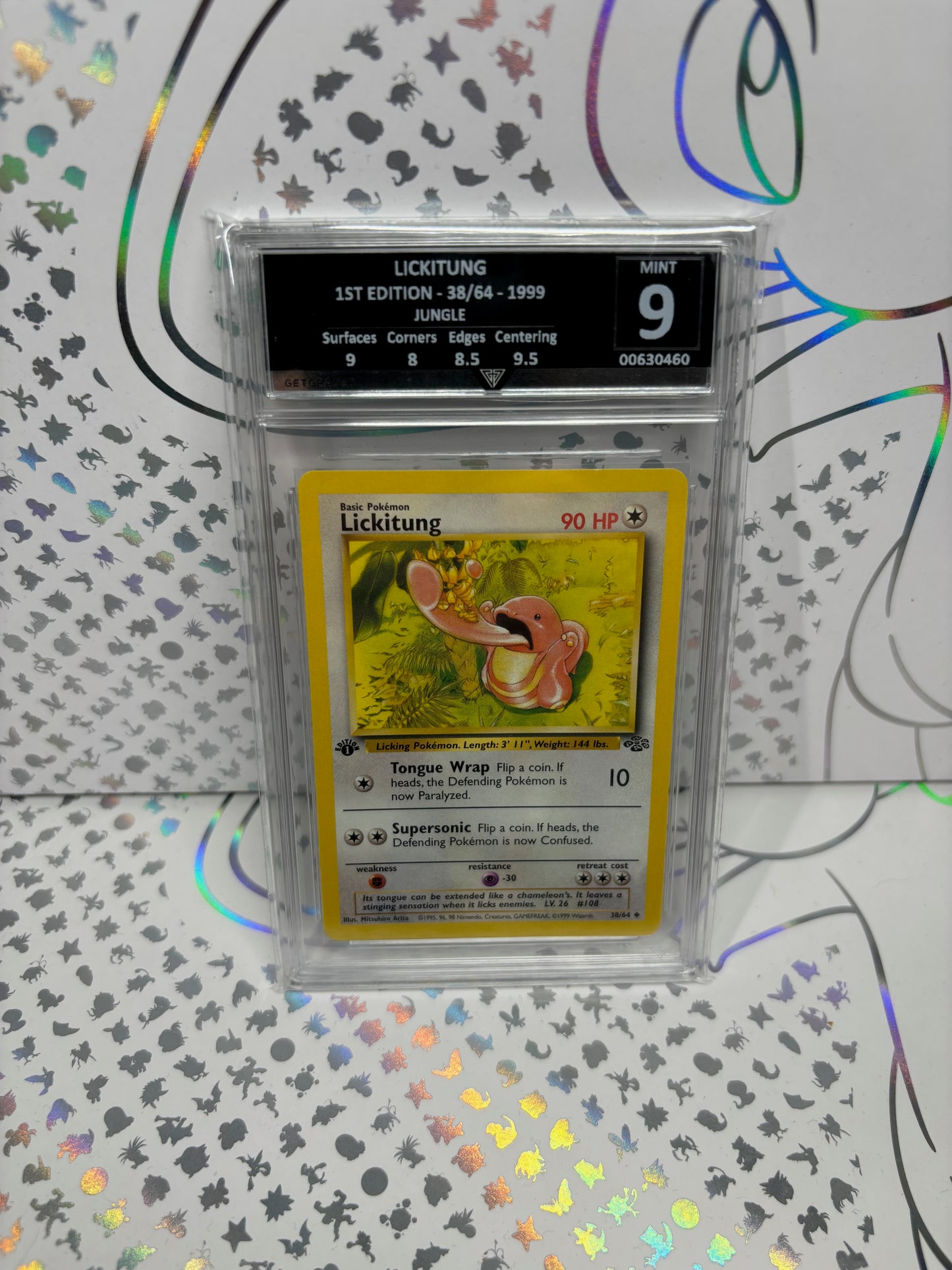LICKITUNG 1ST EDITION 38/64 1999 JUNGLE Get Graded 9 Mint