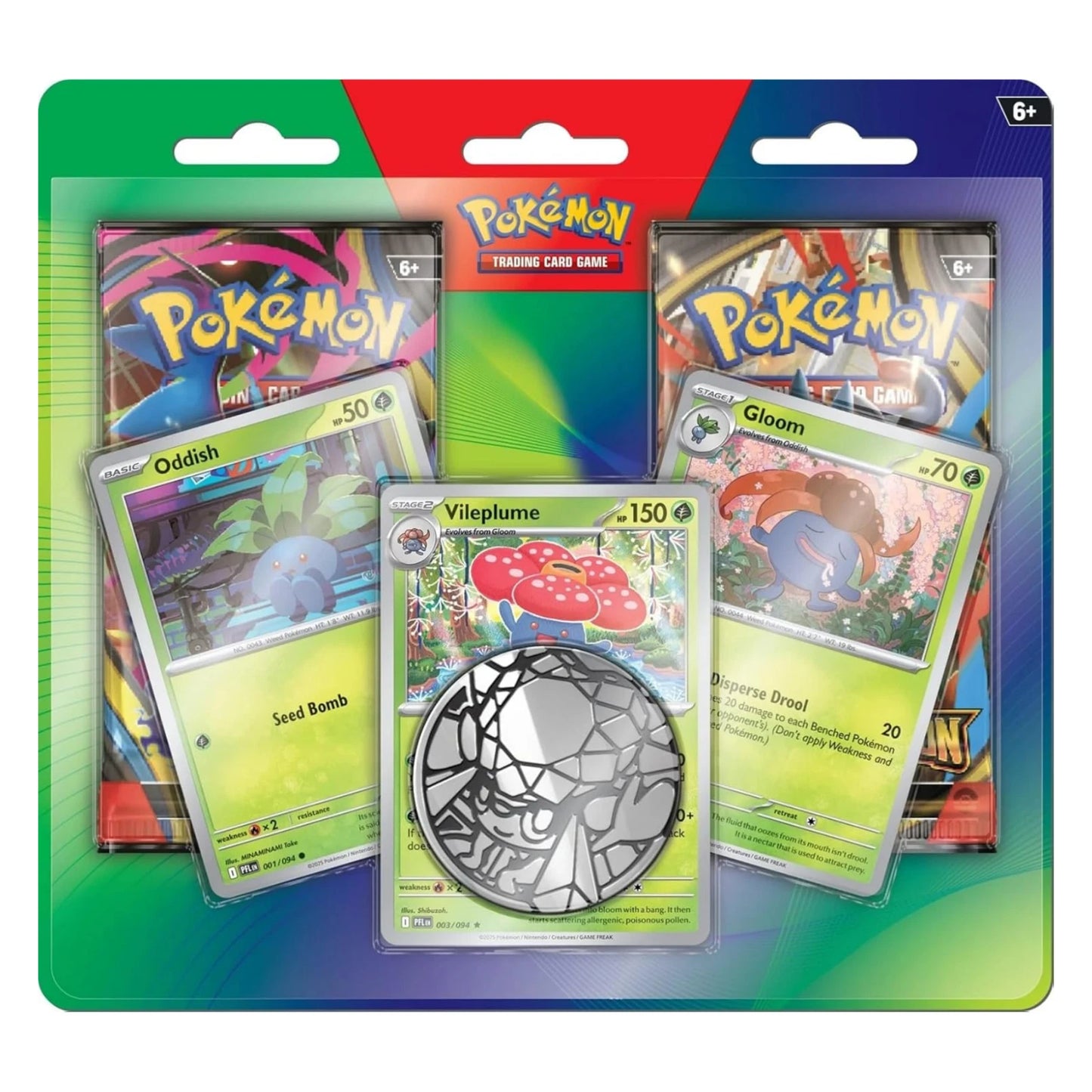 Pokemon Mega Evolution Enhanced Double Blister (Oddish, Gloom & Vileplume)