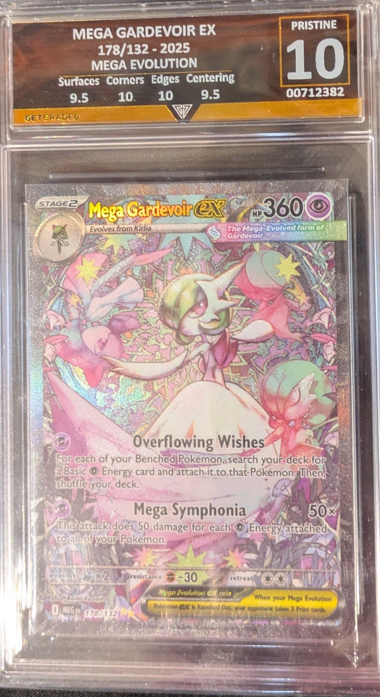 MEGA GARDEVOIR EX 178/132 (ENG) GET GRADED 10 PRISTINE