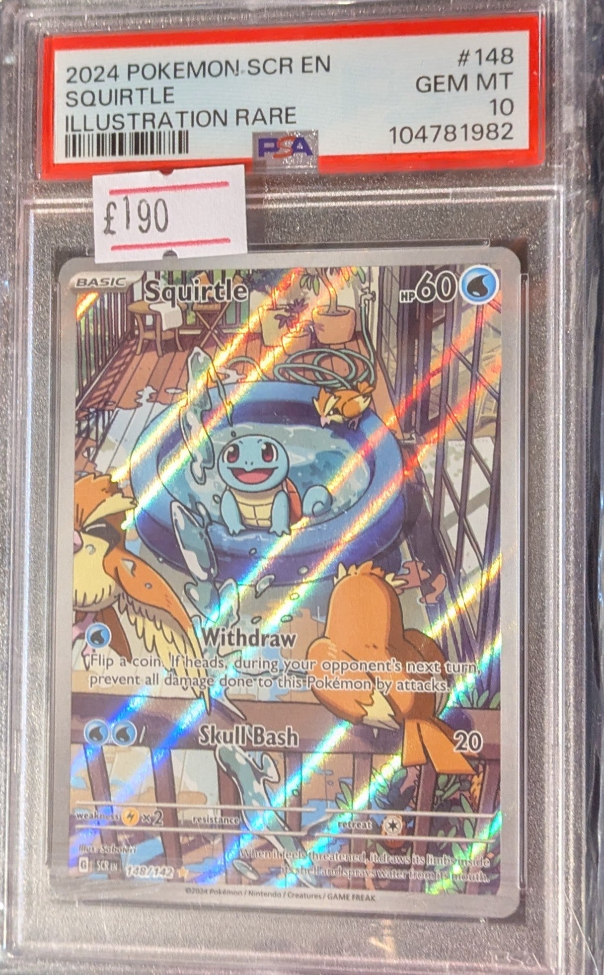 POKEMON SQUIRTLE 148/142 PSA 10