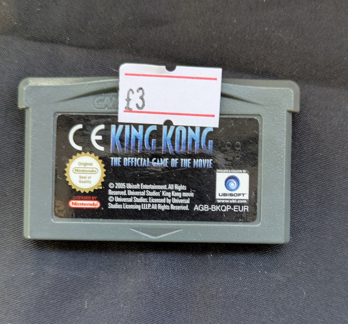KING KONG THE OFFICIAL GAME OF THE MOVIE FOR GAMEBOY ADVANCE