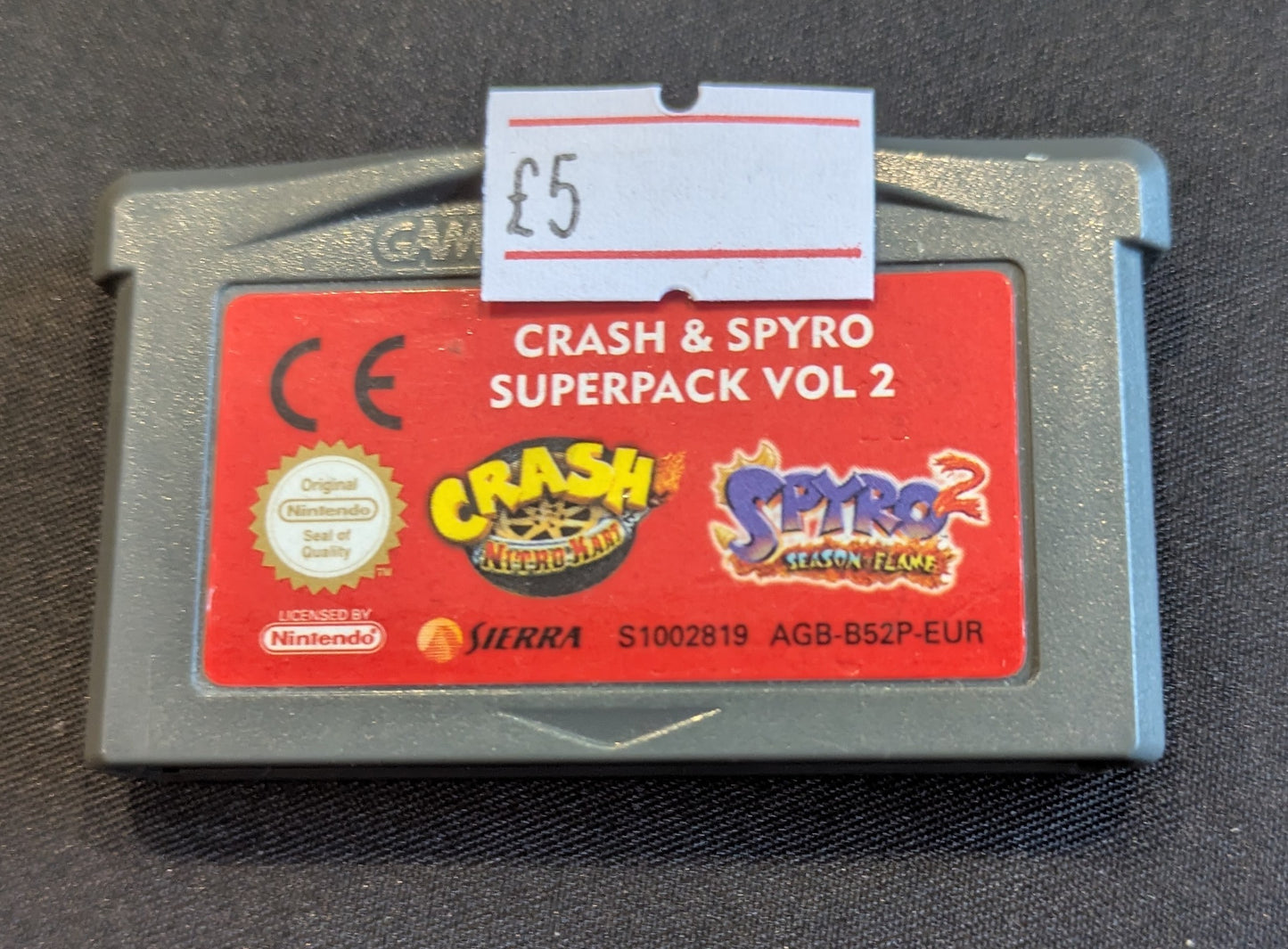 GAMEBOY ADVANCE GAME - CRASH & SPYRO SUPERPACK VOL 2
