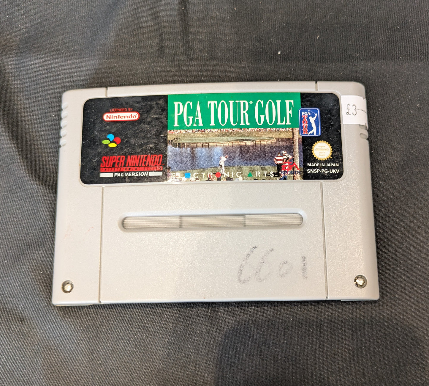 SUPER NINTENDO ENTERTAINMENT SYSTEM GAME PGA TOUR GOLF