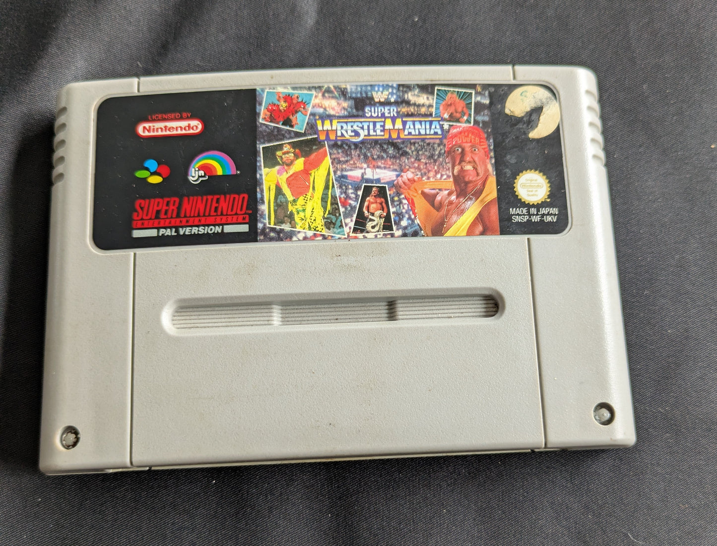 SUPER NINTENDO ENTERTAINMENT SYSTEM GAME SUPER WRESTLE MANIA UNBOXED