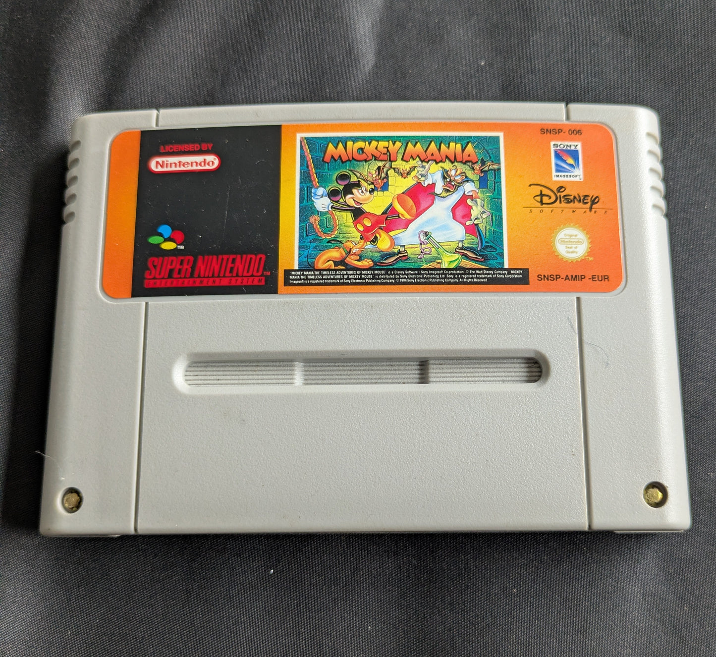SUPER NINTENDO ENTERTAINMENT SYSTEM GAME MICKEY MANIA UNBOXED