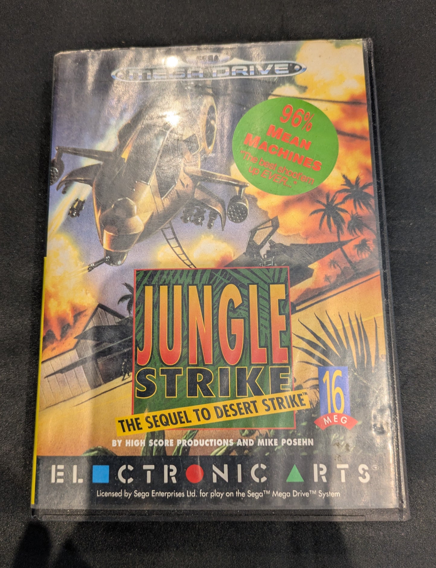 SEGA MEGA DRIVE GAME JUNGLE STRIKE