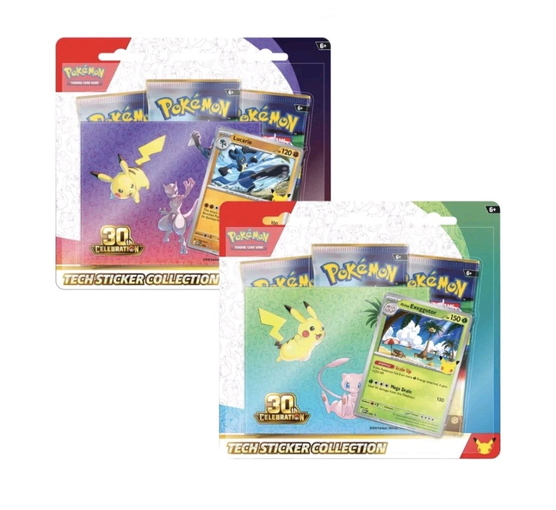 POKEMON 30TH ANNIVERSARY STICKER COLLECTION BOX