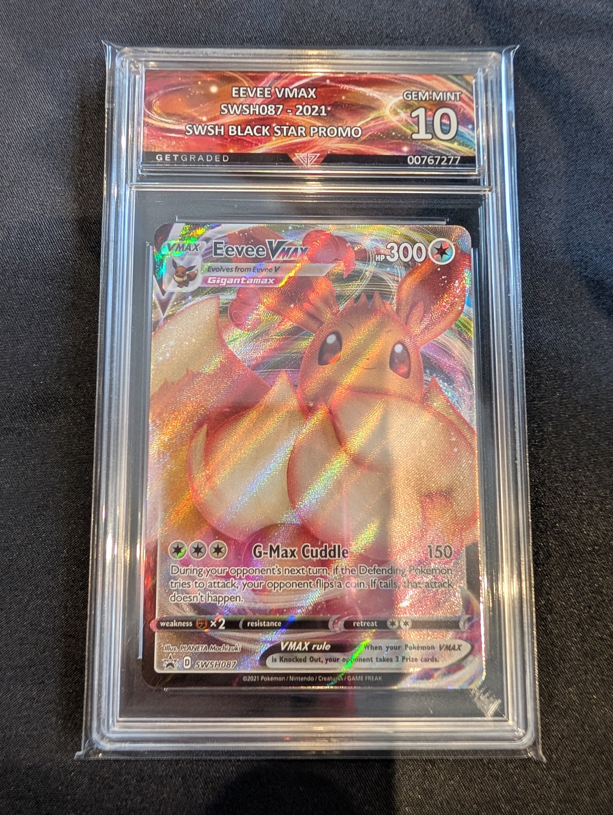 POKEMON EEVEE VMAX SWSH087 GET GRADED 10 ENGLISH