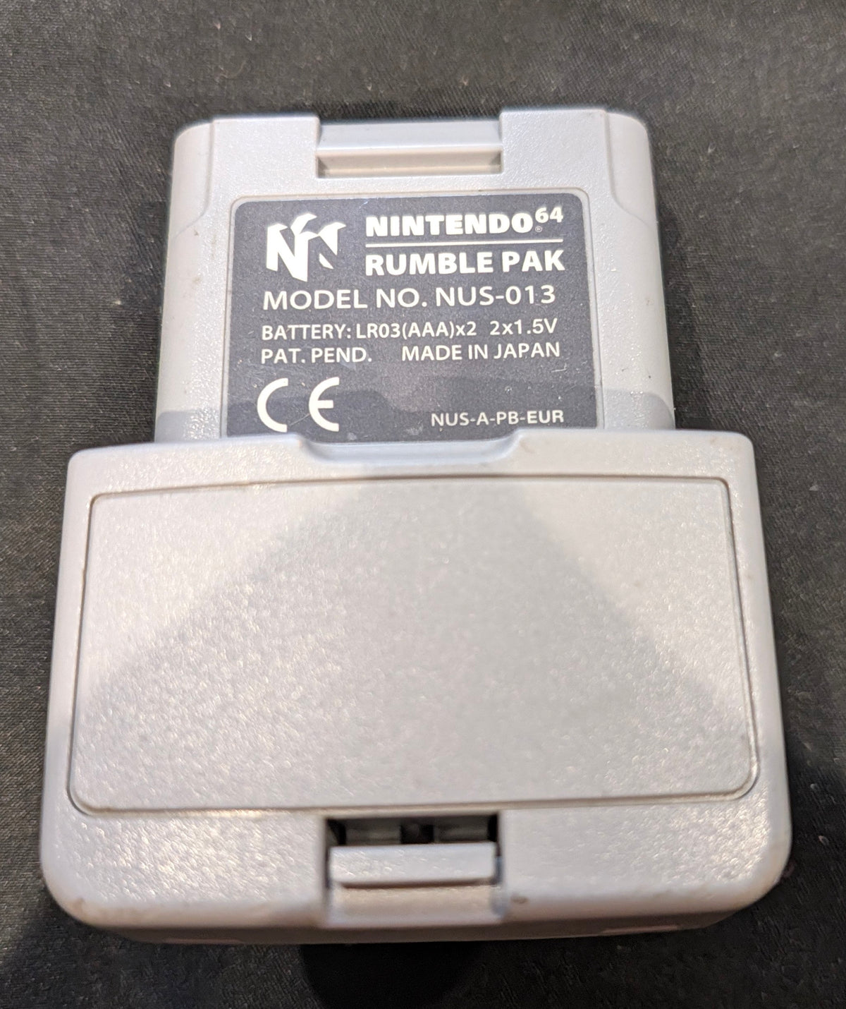 NINTENDO 64 RUMBLE PAK GREY
