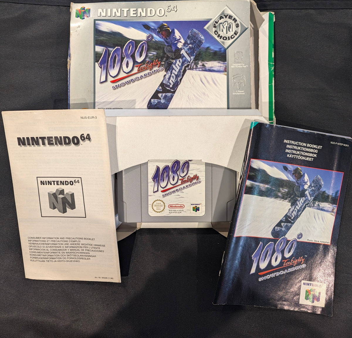 NINTENDO 64 1080 SNOWBOARDING PLATINUM EDITION