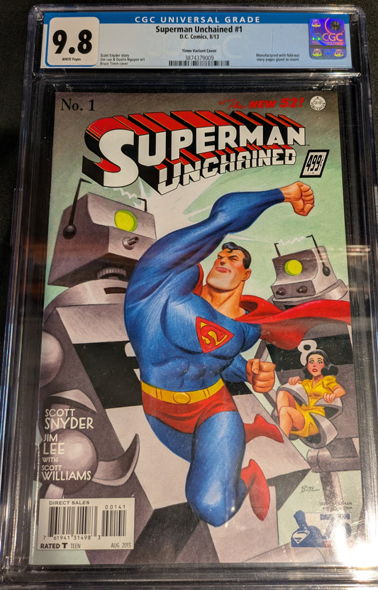 SUPERMAN UNCHAINED #1 CGC UNIVERSAL GRADING 9.8