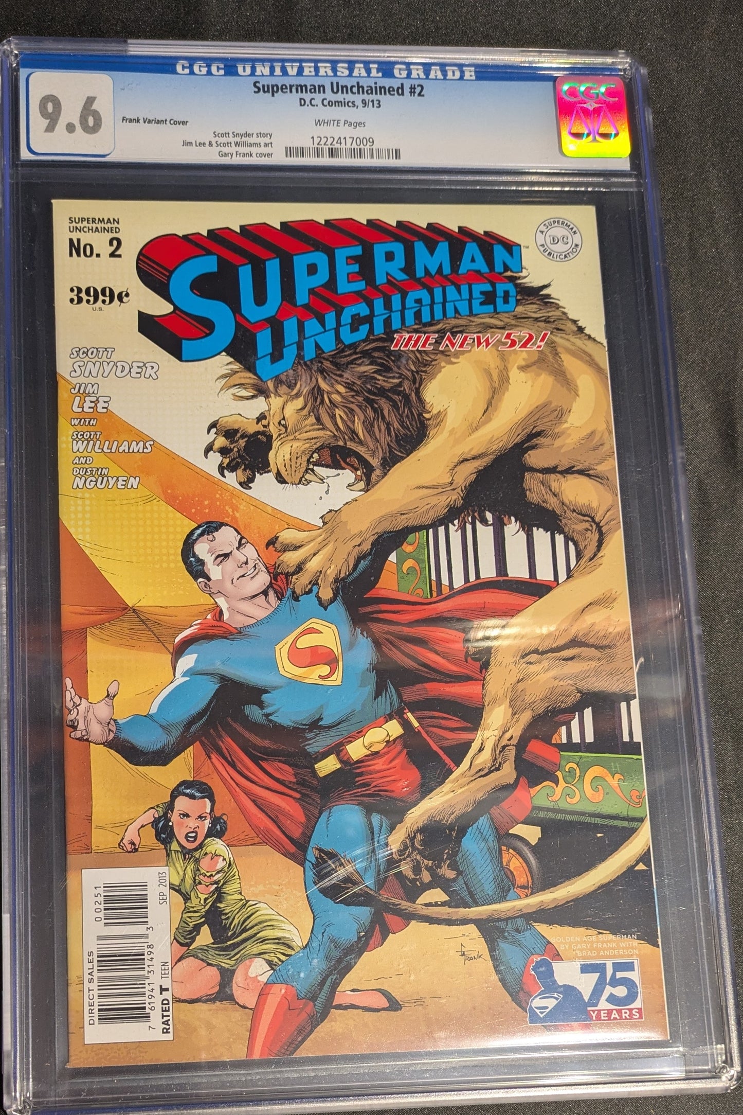 SUPERMAN UNCHAINED #2 CGC UNIVERSAL GRADE 9.6