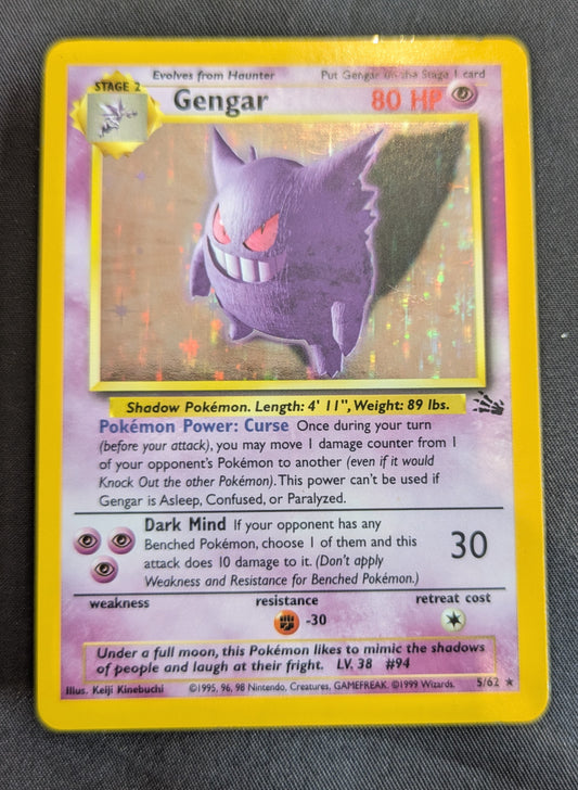 POKEMON 5/62 GENGAR SINGLE