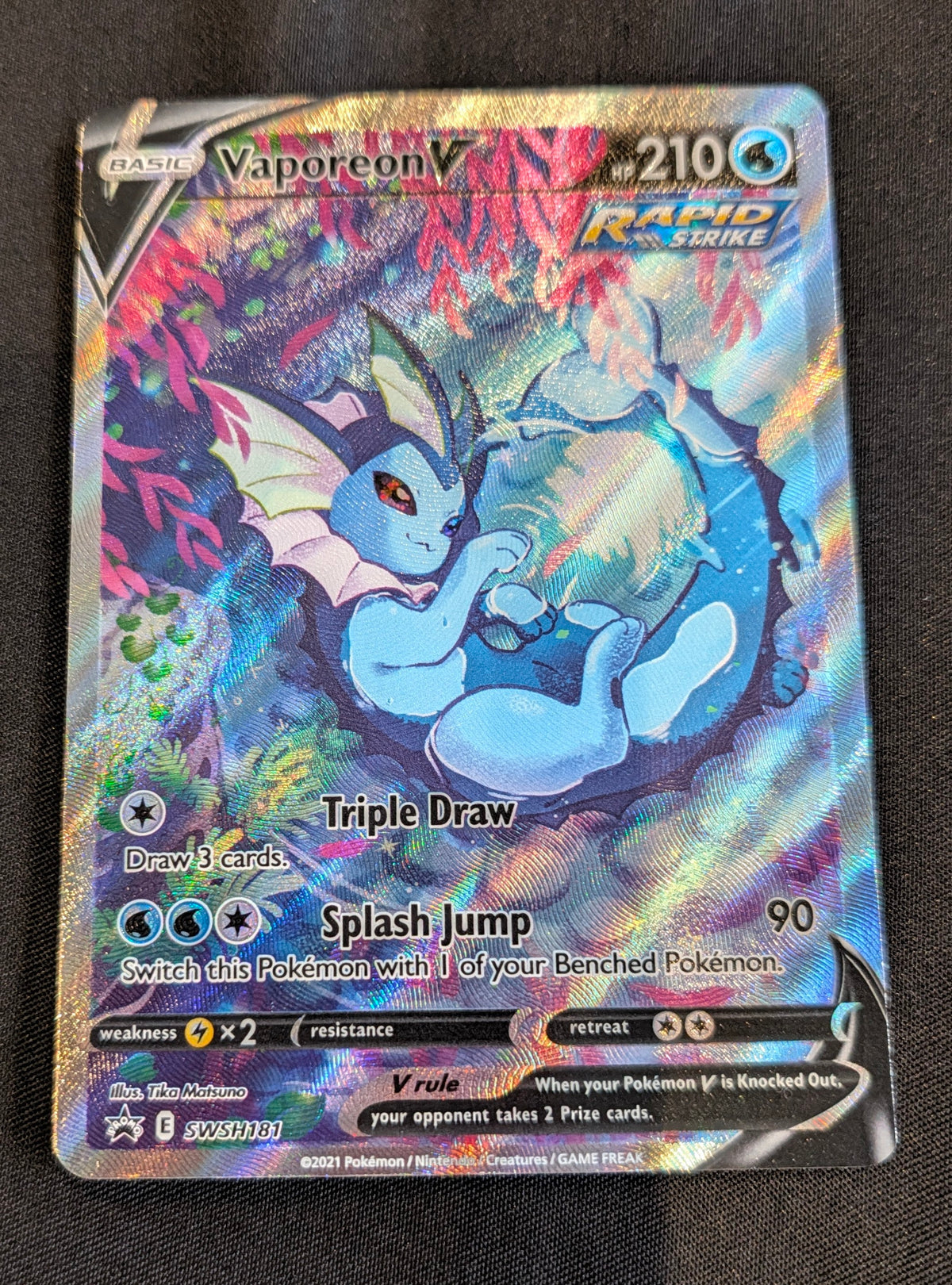 POKEMON SINGLES SWSH181 VAPOREN ENGLISH