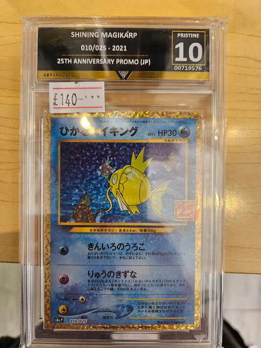SHINING MAGIKARP 010/025 (JPN) GET GRADED 10 PRISTINE