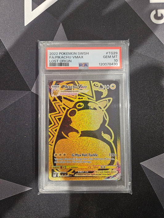 PIKACHU VMAX TG29/TG30 PSA 10