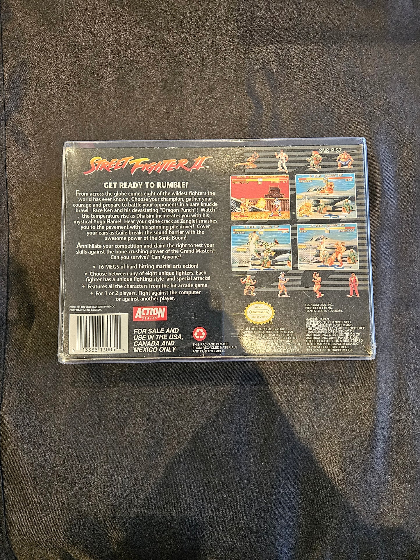 SNES BOXED STREET FIGHTER 2 GAME