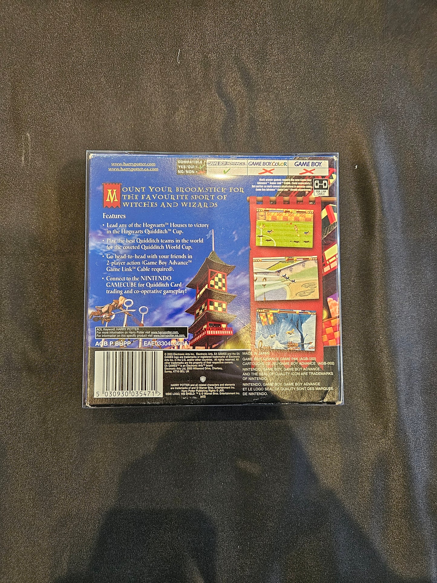 GBA QUIDDITCH BOXED GAMES