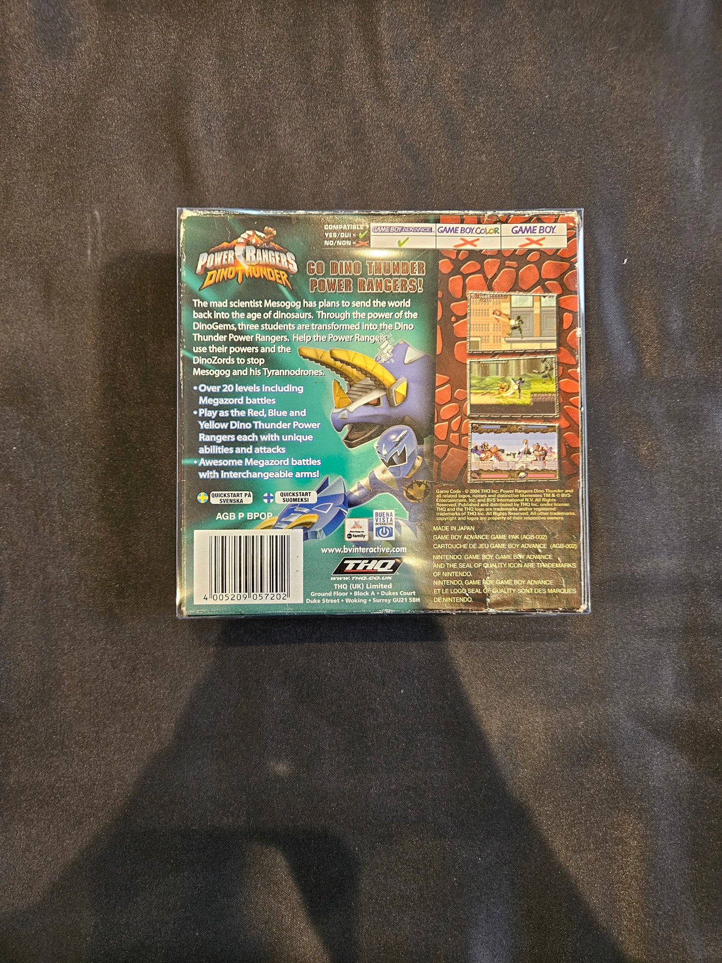 GBA POWER RANGERS DINO THUNDER BOXED GAME