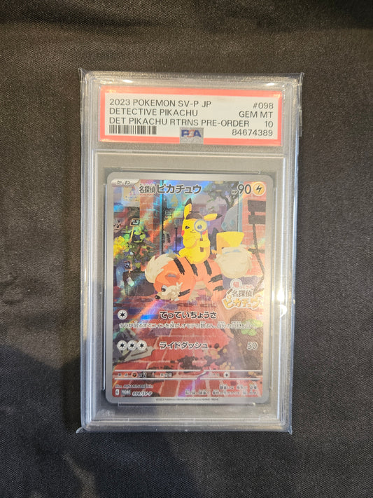 DETECTIVE PIKACHU SV-P (JP) PSA 10