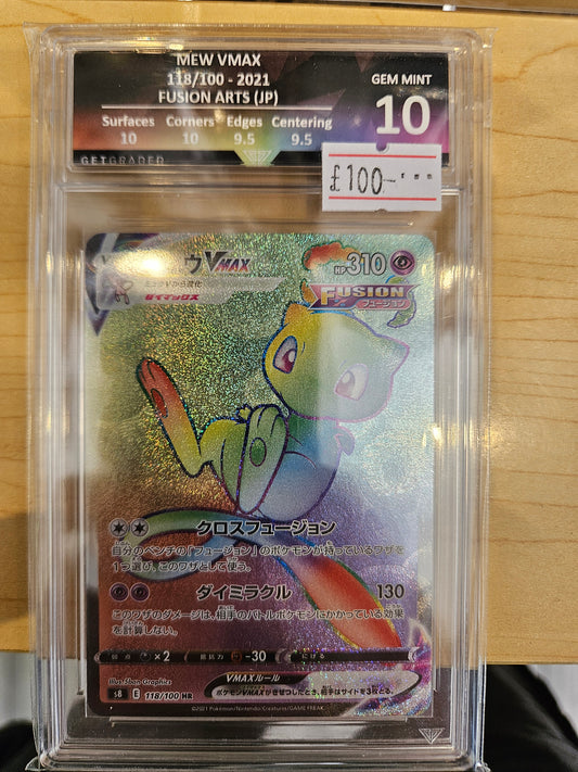 MEW VMAX 118/100 (JPN) GET GRADED 10 PRISTINE