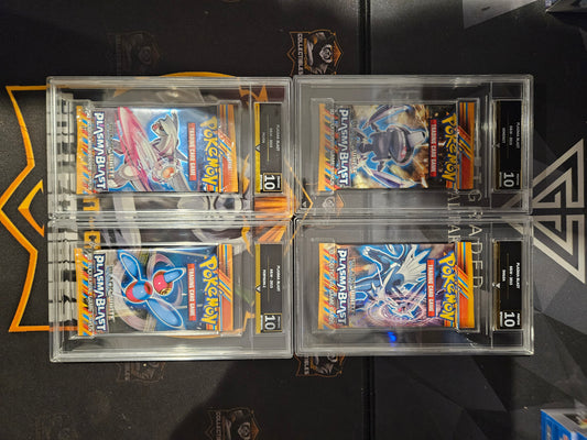 graded booster box Empty Pack Trading Card Slabs for Grading And Protection a card that speaks volumes of a trainers skill and dedication Booster Pack Grading cosmicgrading