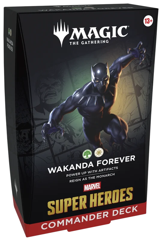 MAGIC THE GATHERING MARVEL SUPERHEROES WAKANDA FOREVER COMMANDER DECK