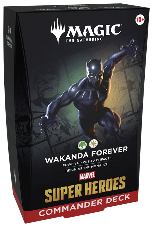MAGIC THE GATHERING MARVEL SUPERHEROES WAKANDA FOREVER COMMANDER DECK