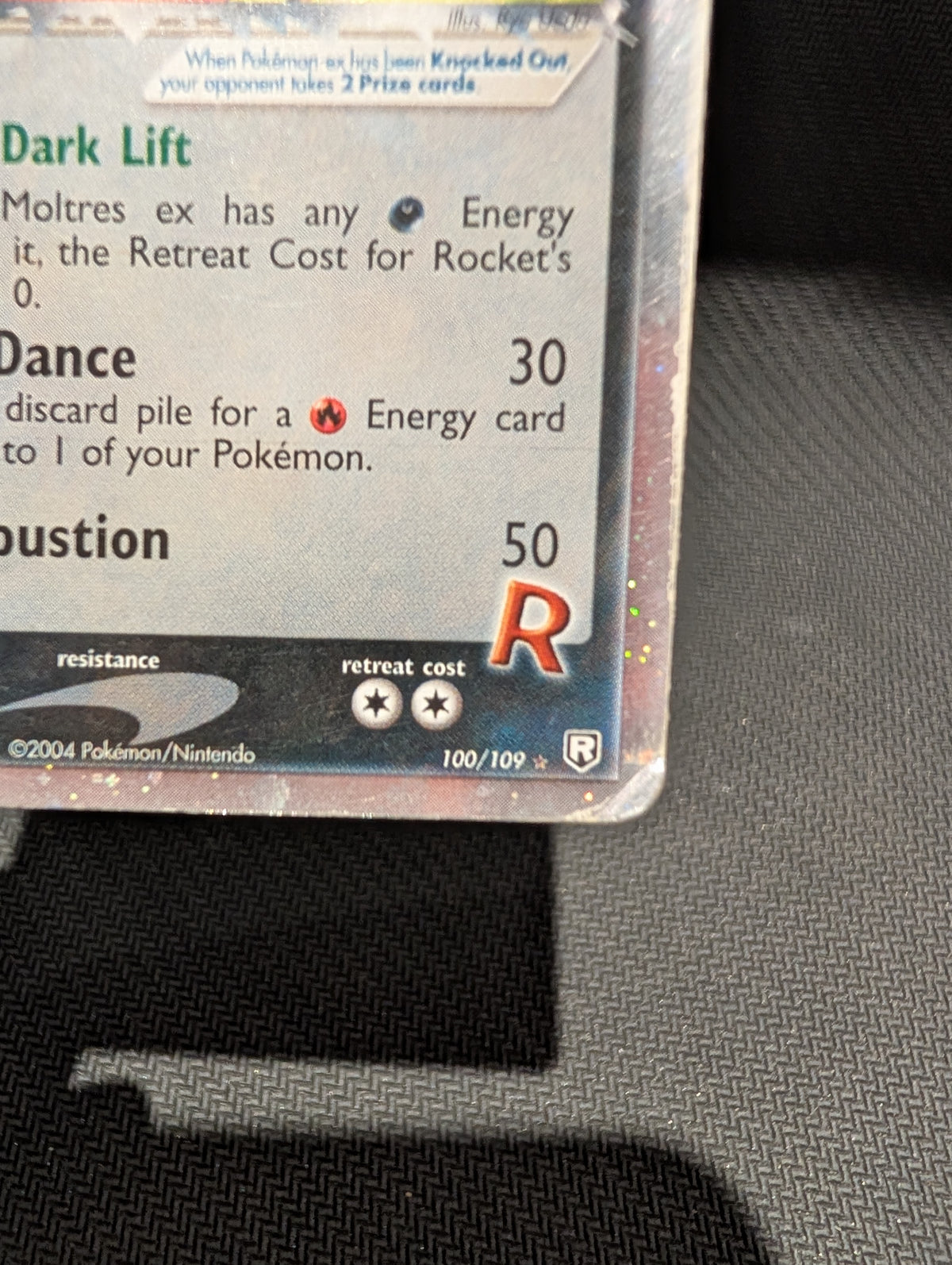 POKEMOMN MOLTRES EX 100/109 HP