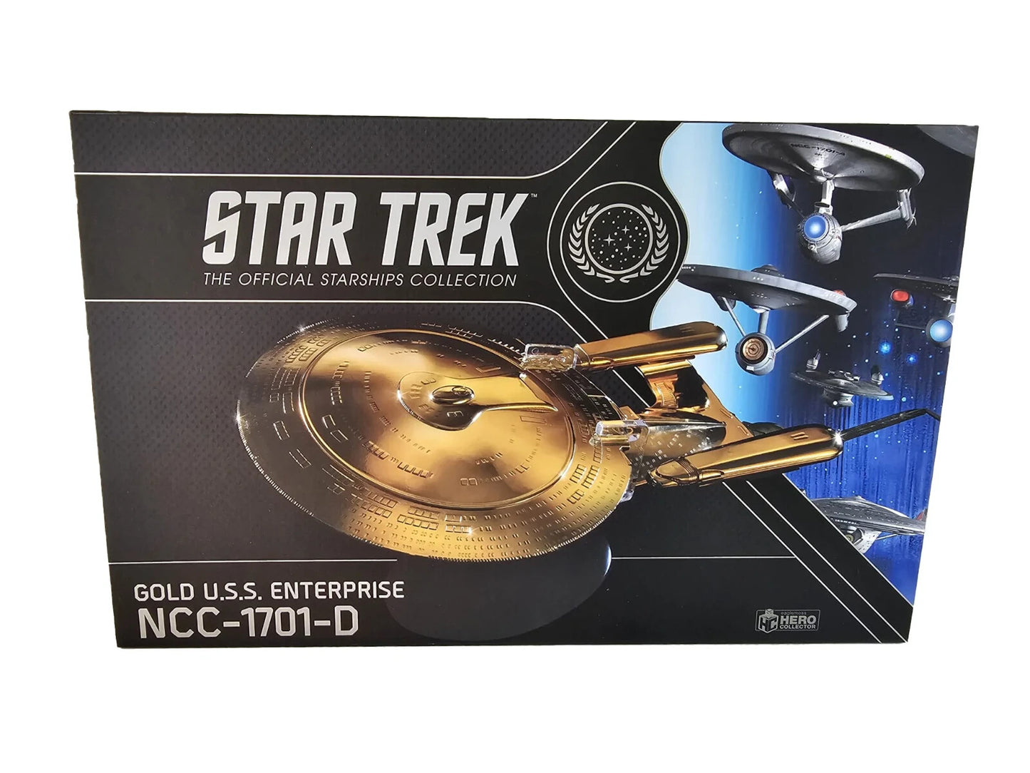 STAR TREK THE OFFICIAL STARSHIPS COLLECTION GOLD U.S.S ENTERPRISE NCC-1701-D