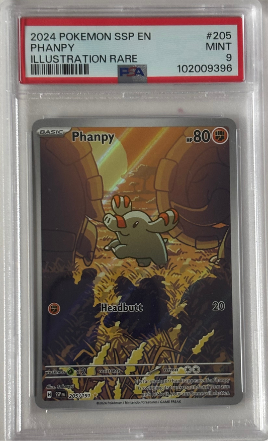Phanpy 205/191 Surging Sparks PSA 9