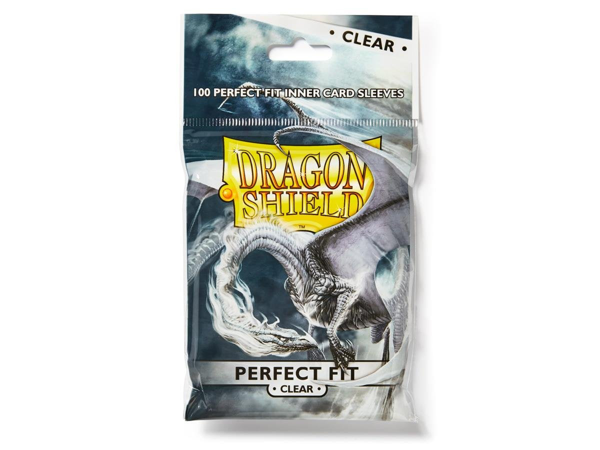 DRAGON SHIELD PERFECT FIT INNER CARD SLEEVES - CLEAR