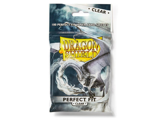 DRAGON SHIELD PERFECT FIT INNER CARD SLEEVES - CLEAR