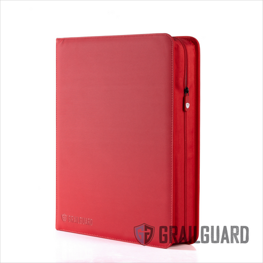 GRAIL GUARD 9 POCKET BINDER RED