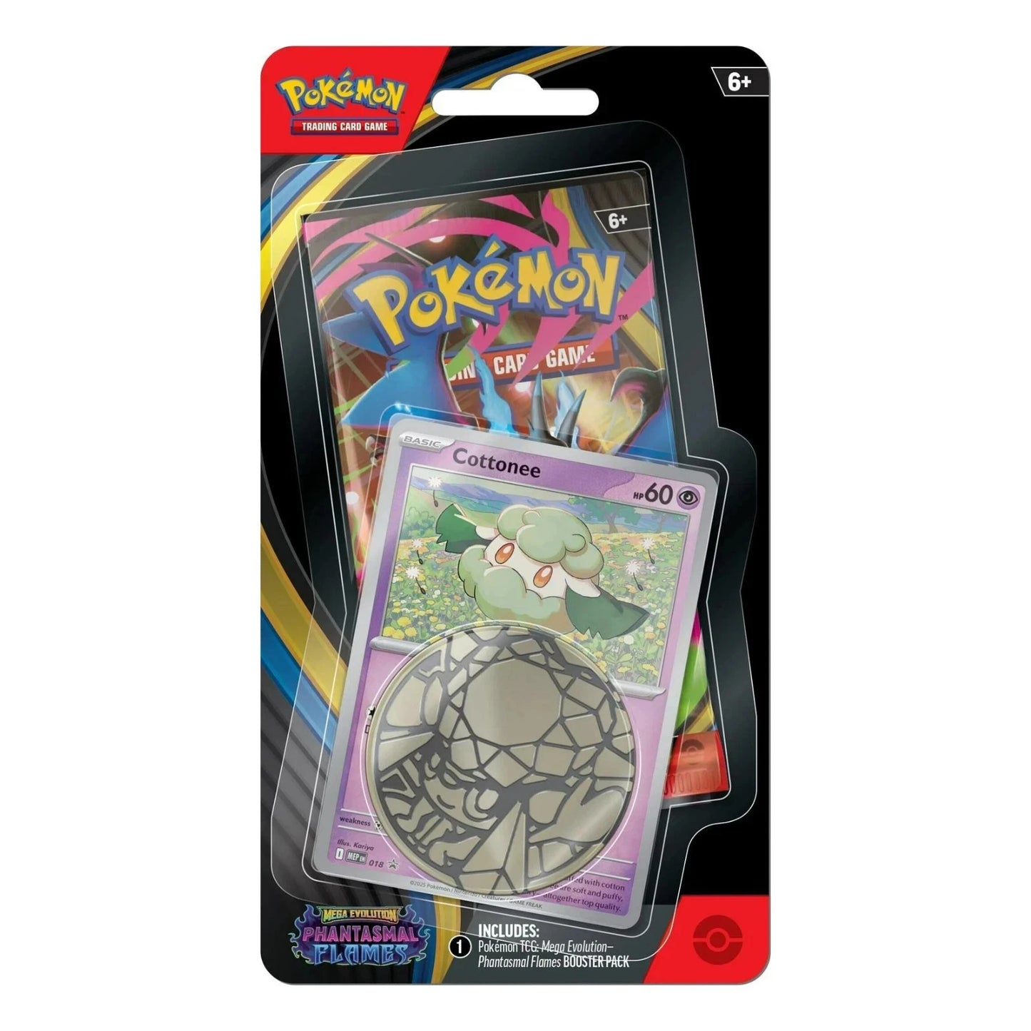 POKEMON MEGA EVOLUTION PHANTASMAL FLAMES SINGLE BLISTER PACK (Cottonee)