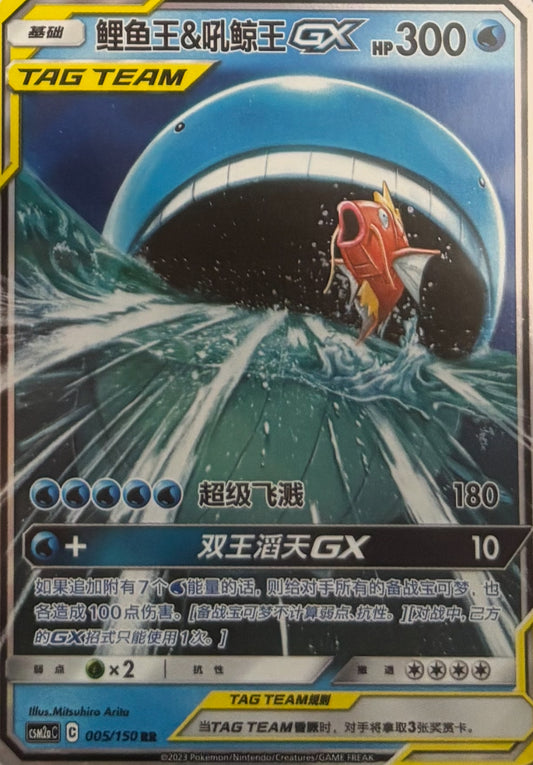 Wailord and Magikarp GX 5/150 RR Chinese CSM2AC