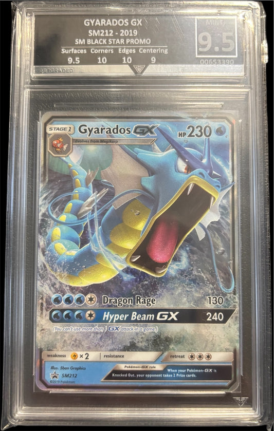 GYARADOS GX SM212 - 2019 SM BLACK STAR PROMO Get Graded 9.5 Mint +