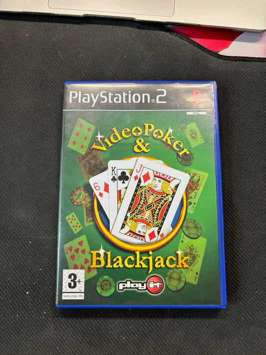 Video Poker and Black Jack PS2 with Manual