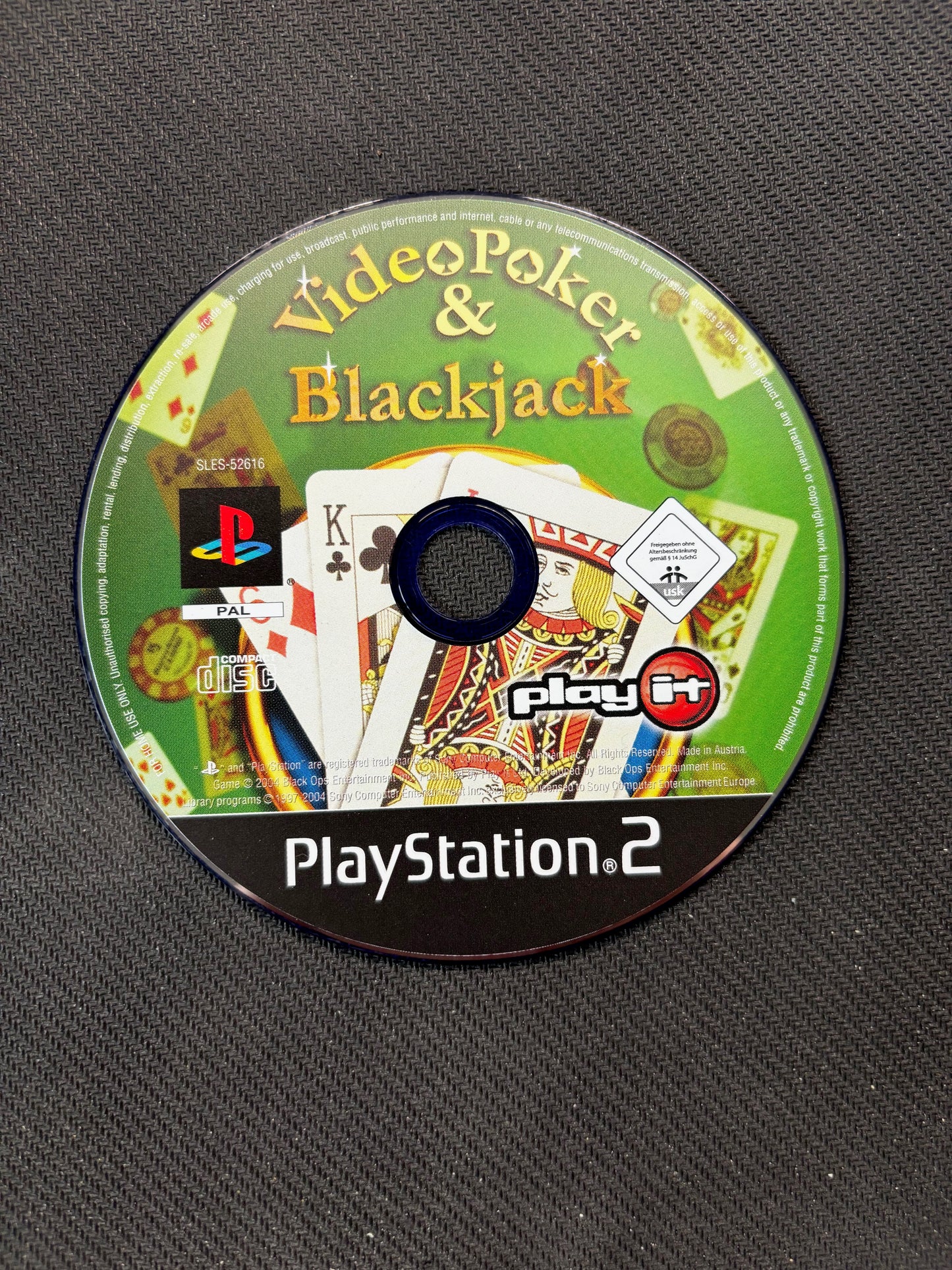 Video Poker and Black Jack PS2 with Manual