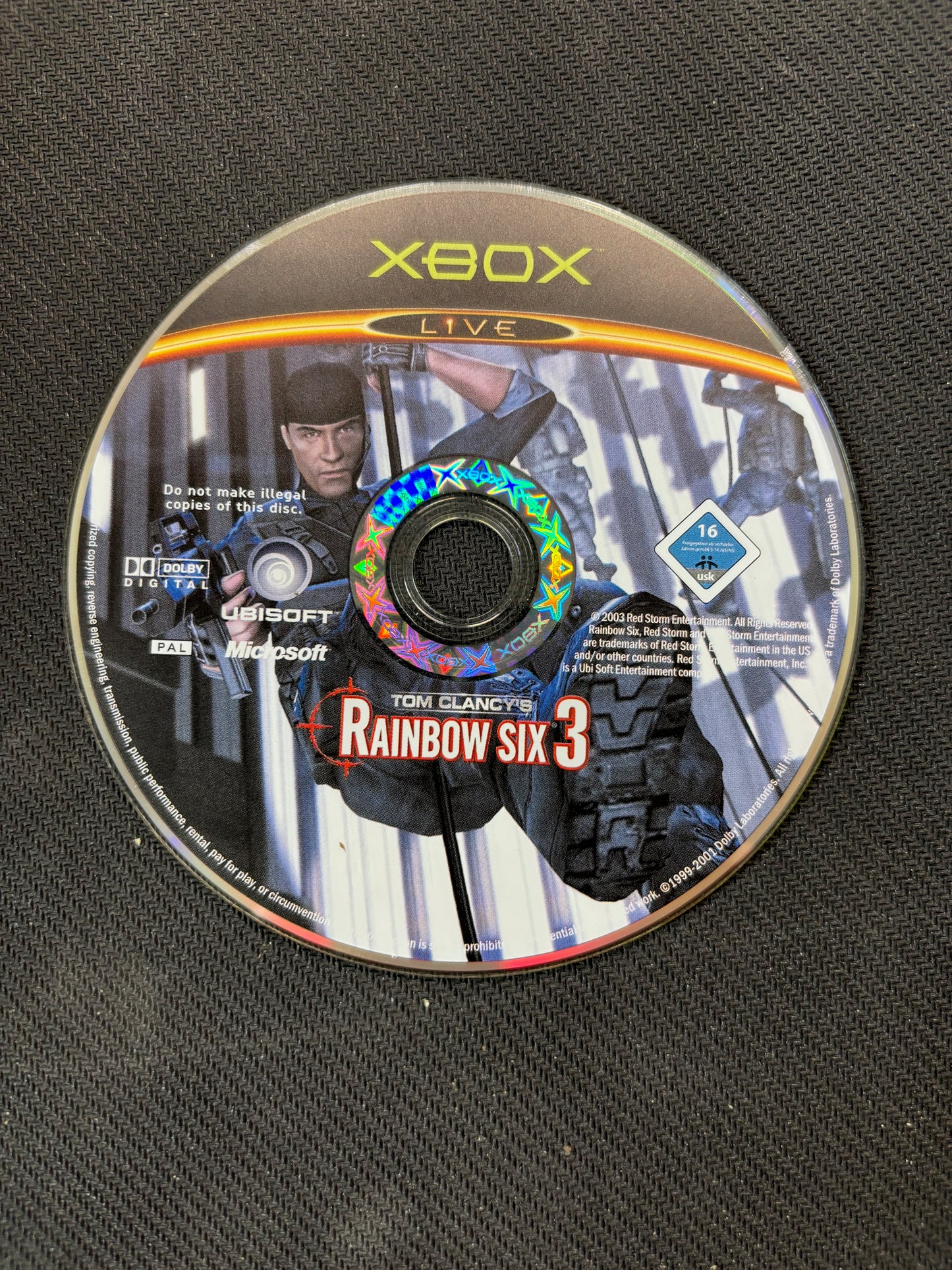 Rainbow Six 3 Xbox Game with Manual