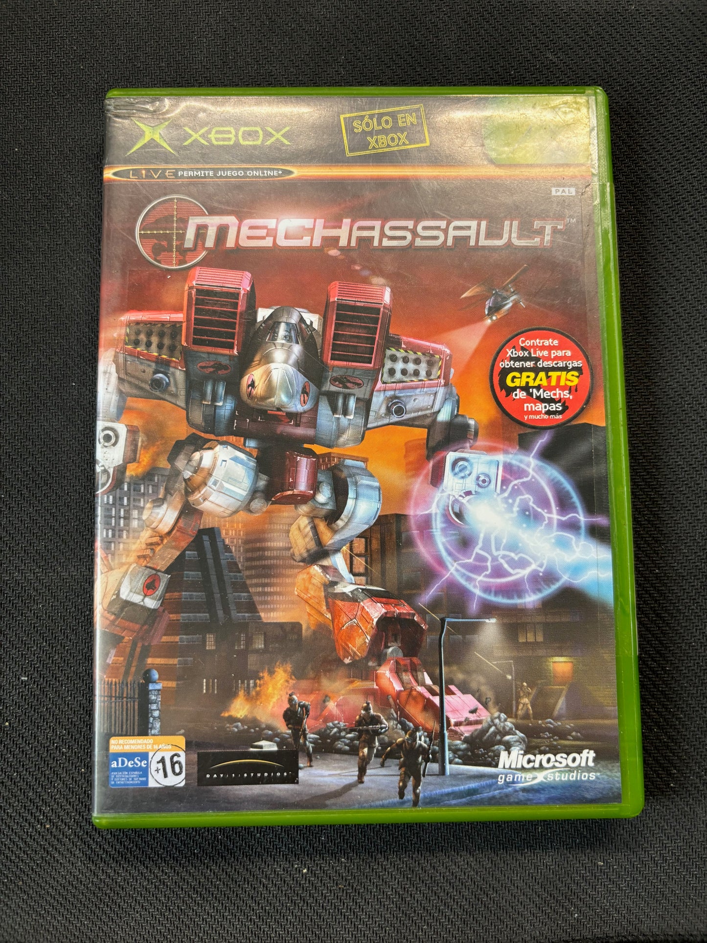 Mechassasult Xbox game with Manual