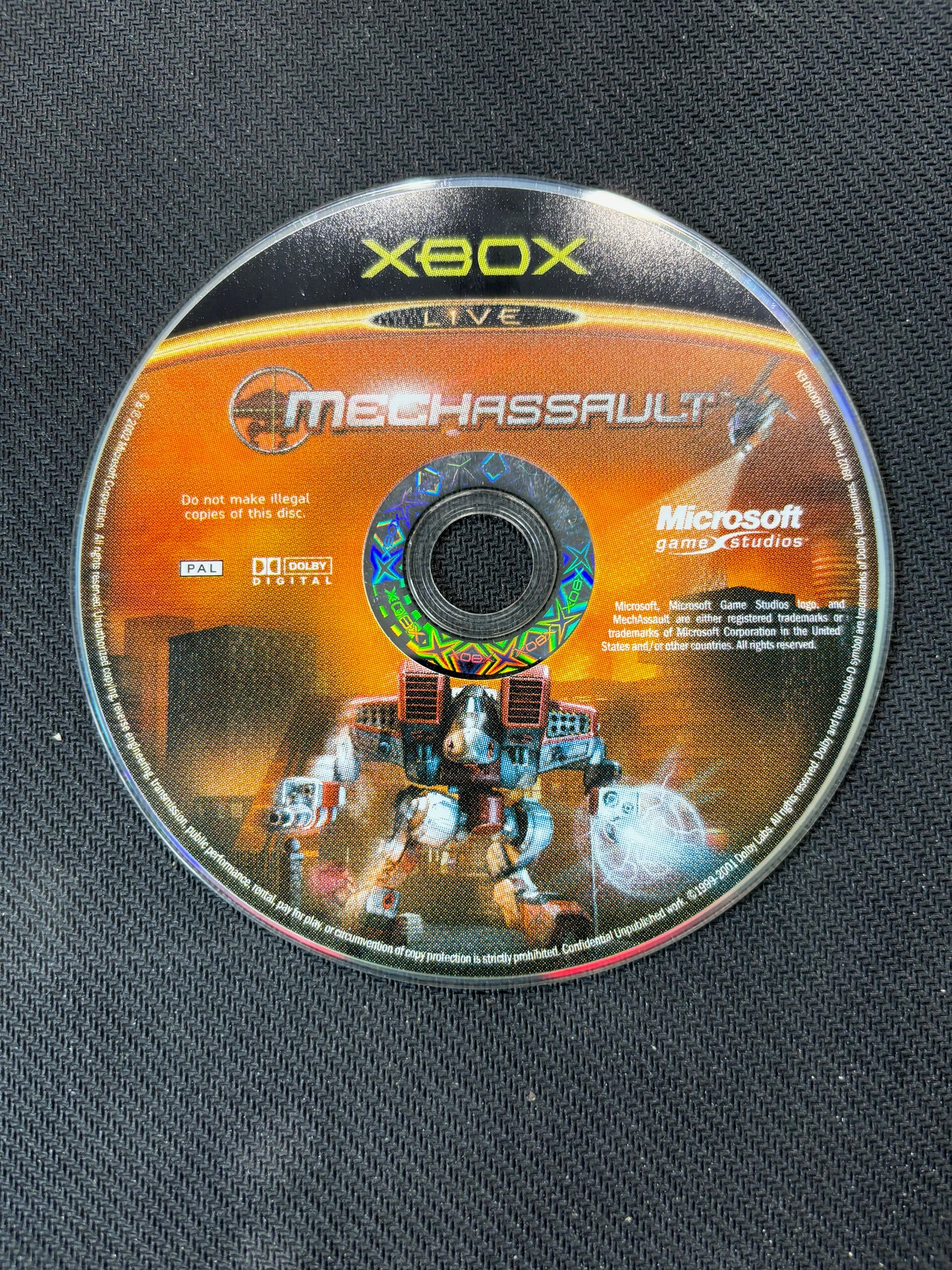 Mechassasult Xbox game with Manual