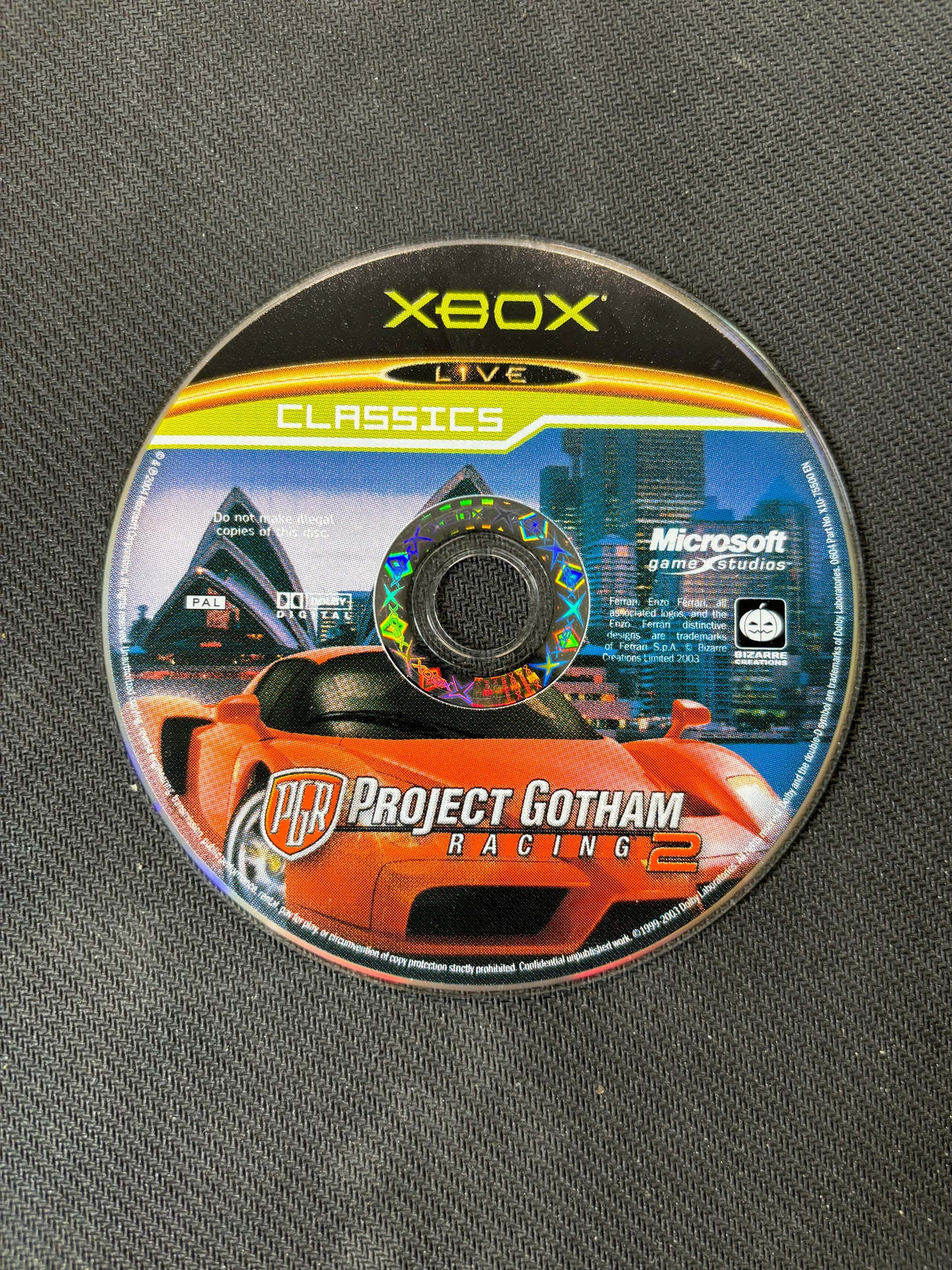 Project Gotham Racing 2 Classic Xbox game with Manual