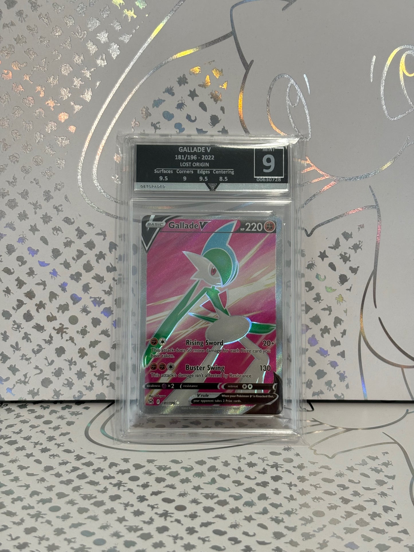 Gallade V 181/196 Lost Origin Get Graded 9 Mint