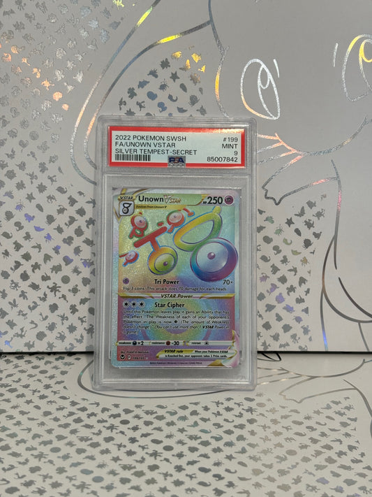 UNOWN VSTAR 199/195 Silver Tempest PSA 9 Mint