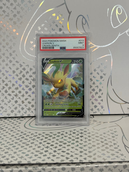 Leafeon V 13/159 Crown Zenith PSA 9 Mint